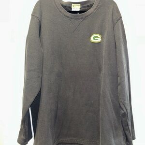 Green Bay Packers Charcoal Gray Men's Sweater with Logo